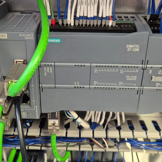 Automated MI Cable Drilling Machine (Siemens PLC), Siemens PLC control cabinet, view 7